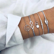 Load image into Gallery viewer, Ahmed 15 Style Bohemian Trendy Bracelet sets for Women Fashion Plain Shell Map Heart Animal Palm Beads Tassel Bracelets Jewelry