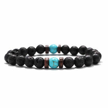 Load image into Gallery viewer, Fashion Lava Stone Bracelet Men Natural Moonstone Bead Chakra Bracelet Male Charm Diffuser Bracelets Heren Armband Jewelry Gift