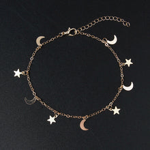 Load image into Gallery viewer, New Fashion Gold silver Moon Star Charms bracelet for Women Accessories Bracelets 4g