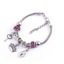 Load image into Gallery viewer, DIY Bracelet With Beaded Personality Design Lovers Jewelry Accessories For Women Heart Crown Bracelet Wholesale