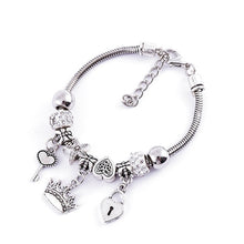 Load image into Gallery viewer, DIY Bracelet With Beaded Personality Design Lovers Jewelry Accessories For Women Heart Crown Bracelet Wholesale