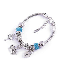Load image into Gallery viewer, DIY Bracelet With Beaded Personality Design Lovers Jewelry Accessories For Women Heart Crown Bracelet Wholesale