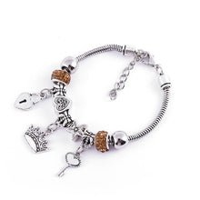Load image into Gallery viewer, DIY Bracelet With Beaded Personality Design Lovers Jewelry Accessories For Women Heart Crown Bracelet Wholesale