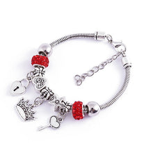 Load image into Gallery viewer, DIY Bracelet With Beaded Personality Design Lovers Jewelry Accessories For Women Heart Crown Bracelet Wholesale